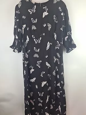 Nobodys Child Curve Luna Midi Dress Black Size 20 **** V30F • £25.99