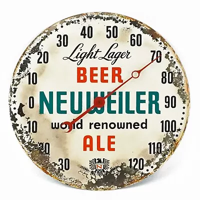 Vintage Pam Neuweiler Light Lager Beer Allentown PA Advertising Thermometer • $40