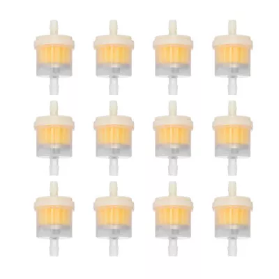 12pack 1/4  Inline Fuel Gas Filter 6mm 7mm Lawn Mower Small Engine Fuel Filter • $6.29