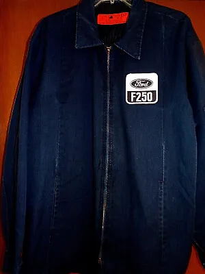 FORD F 250 TRUCK MECHANIC-SHOP WORK INSULATED JACKET USED/RECYCLED SIZE: L-Tall • $26.95