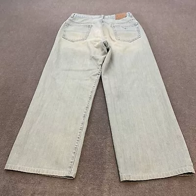 VTG Guess USA Jeans Men's Light Blue Wash Denim Wide Leg Measures 30x27 • $29.95