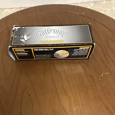 (3) Callaway Warbird Golf Balls BRAND NEW Box Is Rough Balls Are New • $5