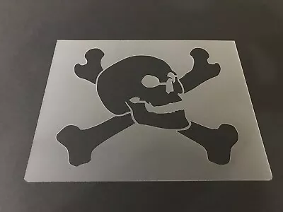Skull #5 Stencil 10mm Or 7mm Thick Skulls Halloween Crafts Airbrushing! • $11.99