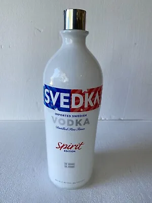 1 Empty Svedka Spirit Edition Vodka Bottle 1.75l W/cap Very Nice • $15.95