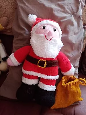 Photocopy Knitting Pattern - Father Christmas Santa Claus Xmas 33cm Tall - 0298 • £2.99