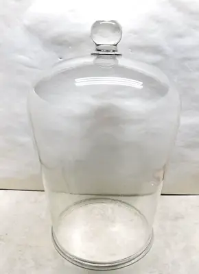 $299.95 • Buy Antique Large Vacuum Cloche Round Bell Jar 10 X15  Terrarium Authentic Old Jar