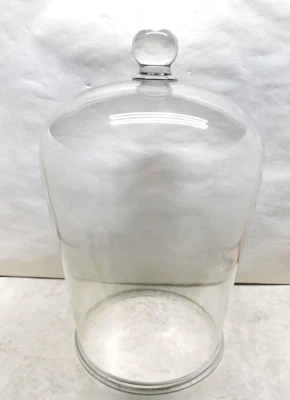 $299.95 • Buy Antique Large Vacuum Cloche Round Bell Jar 10 X15  Terrarium Authentic Old Jar