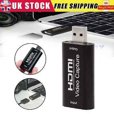 £7.49 • Buy 1080P Full HD Audio Video Capture Card 4K HDMI To USB 2.0 Video Capture Device