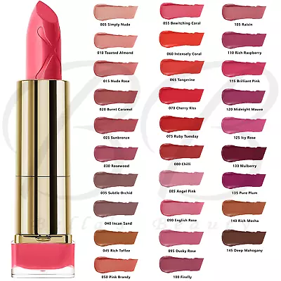 MAX FACTOR Colour Elixir Intense 24Hr Lipstick With Vitamin-E NEW *CHOOSE SHADE* • £7.99