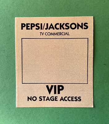 Michael Jackson Pepsi Commercial Concert Vip Pass Hair Caught Fire!!! • $250