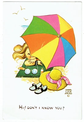 £1.49 • Buy Valentine Mabel Lucie Attwell Postcard, 'hi! Don't I Know You'