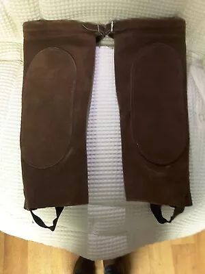 Brown Leather Half Chaps Medium (Good Condition) • $35
