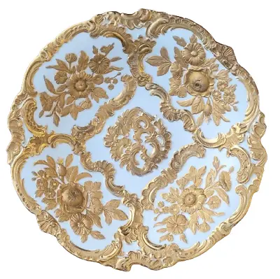Antique Meissen Germany Gilded Porcelain Cabinet Plate Floral Decor • $528