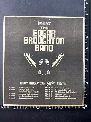 EDGAR BROUGHTON BAND - UK TOUR DATES  1975 Original Magazine Advert M91 • £5.49