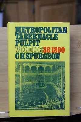 Metropolitan Tabernacle Pulpit Volume 36 1890 C H Spurgeon HB Used Wear Tear • $45