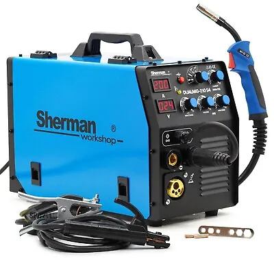 Sherman™ MIG/MAG BRAZING Inverter Welder 200Amp Welding Machine MMA FLUX Gasless • £516.35