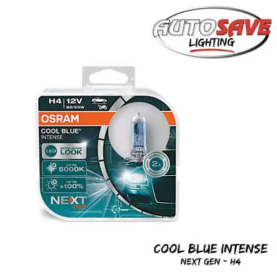 Osram H4 Cool Blue Intense (Next Gen) Dipped Low / High Beam Headlight Bulbs • $13.05