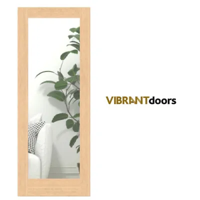 Pattern 10 Shaker 1 Light Oak Clear Glazed Internal Door - Brand New • £113.99