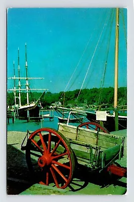 Mystic Seaport Connecticut CT Postcard UNP VTG Tichnor Unused Vintage • $3