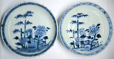 Antique Pair Of Chinese Porcelain Plates Qing Dynasty Kangxi Period 16c • £79.95