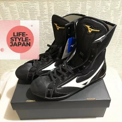 MIZUNO Boxing Shoes Finisher MID Black × White 21GA2310 02 Unisex 2E Sneakers • $274.99