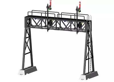 Z-Stuff DZ-1090-40U-2 O Signal Bridge With Upper Semaphore- 2 Tracks • $179.34