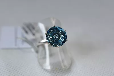 Sterling Silver 925  Ring Size M (ZA80) Swarovski Crystal NWT • £34