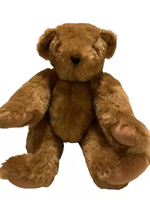 Vintage  The Vermont Teddy Bear Co  Jointed Plush Stuffed Animal 14  Brown Bear • $15