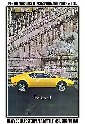 11x17 POSTER - 1973 DeTomaso Pantera L Imported For Lincoln Mercury • $27.68