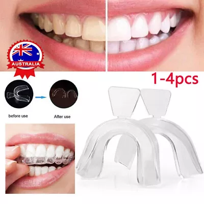 4x Teeth Whitening Mouth Trays Custom Self Mould Thermo Plastic Clear Guards • $9.99
