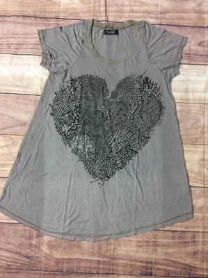 $19.99 • Buy NEW Lauren Moshi Skull Of Heart Tunic T-shirt *M