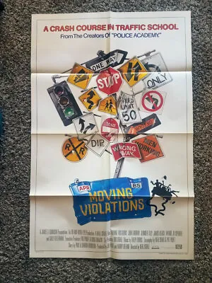 MOVING VIOLATIONS Original Movie Poster 1985 One Sheet 27x41 Jennifer Tiley • $34.85