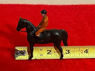 Vintage Plastic Race Horse And Jockey Figure Toy Ae-43 • $3