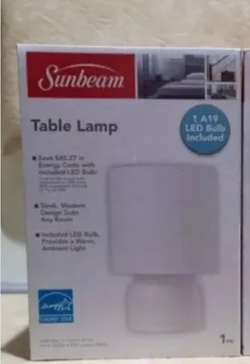  Sunbeam Mini LED Table Lamp (white) • $7.99