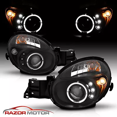 2002-2003 Black LED Halo Projector Headlight Pair For Subaru Impreza WRX Outback • $217.66