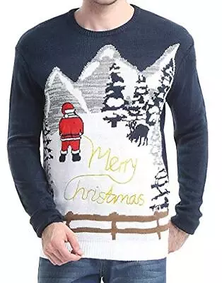 *daisysboutique* Mens Christmas Reindeer Snowman Santa Snowflakes Sweater (X • $51.99