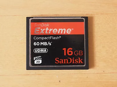 Sandisk Extreme 16GB Compact Flash Card CF 60MB/s UDMA • $39