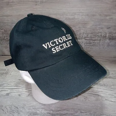 Victoria's Secret Hat Womens O/S Strapback Follow Your Heart Black Cap Heart • $9.09