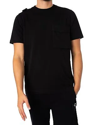 MA.STRUM Men's Cargo Pocket T-Shirt Black • £114.95