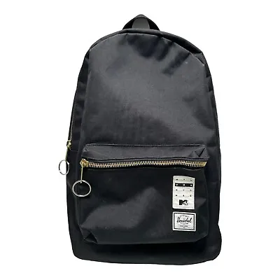 Herschel Backpack Black MTV VMA NYC MSG Metal Zipper • $24.99