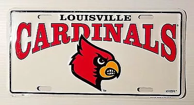 LU Louisville University Cardinals Metal Car Tag Truck Auto License Plate NCAA • $7.95