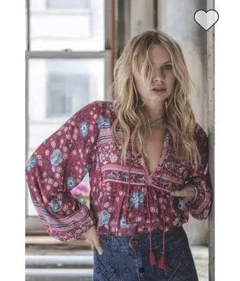 $89 • Buy Spell Designs Folktown Blouse Size Xs 