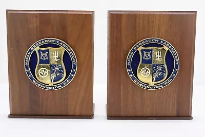 Vintage Naval Research Laboratory Washington DC Book Ends W/Original Box • $42