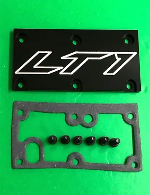 Fit LT1 93-97 Corvette Throttle Body Cover Plate Camaro SS Z28 Aluminum BLACK • $29.99