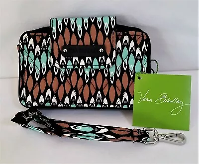 Vera Bradley Sierra Stream Smartphone Wristlet 2.0 Wallet Phone Purse Zipper • $19.98