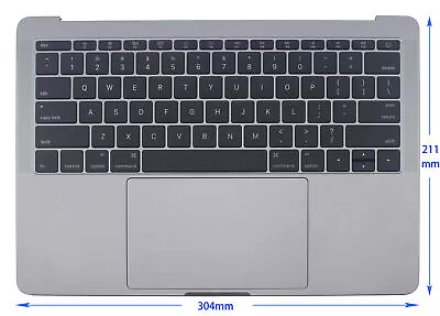 US Keyboard Gray Palmrest TouchPad Battery Real Topcase For Macbook Pro A1708 • £175.34