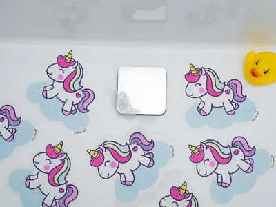 Unicorn Non Slip Baby Bath Mat Child Safety Kids Shower Cartoon Stickers 5x Pack • £5.99