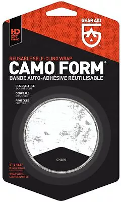 GEAR AID Camo Form Reusable Self-Cling Wrap 2  X 144  - Snow • $16