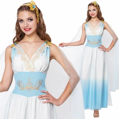 £12.50 • Buy Womens Roman Empress Cleopatra Ancient Toga Fancy Dress Accessories Optional