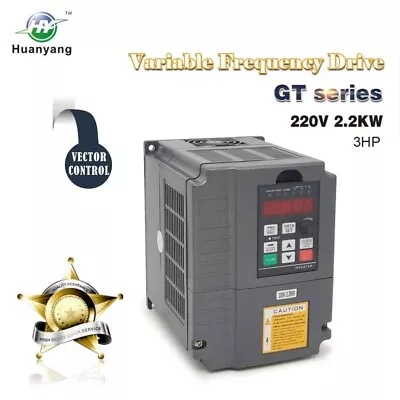 VFD Variable Frequency Drive Controller Converter Vector Control CNC 220V 2.2KW • $99.98